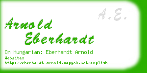 arnold eberhardt business card